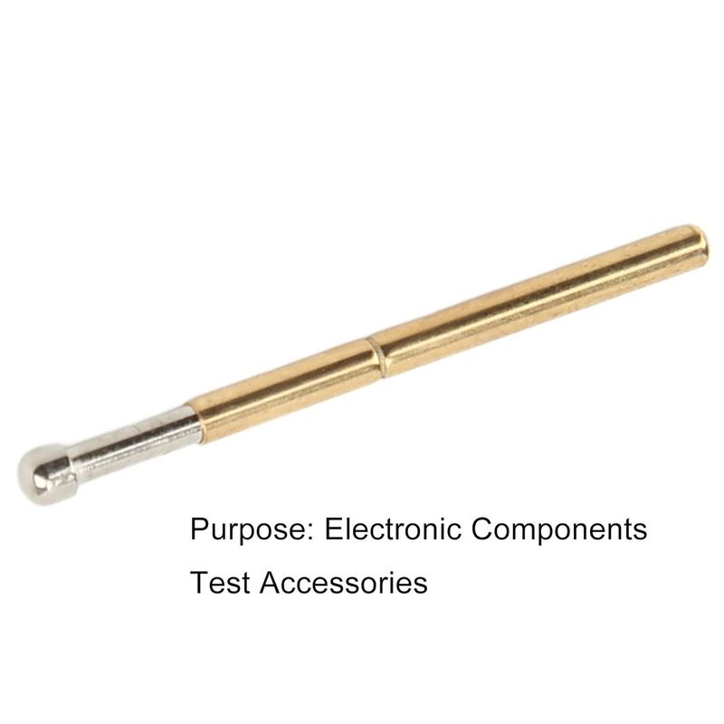 Big Round Head Spring Test Probe with High Passing Current and Low Impedance for PCB Testing