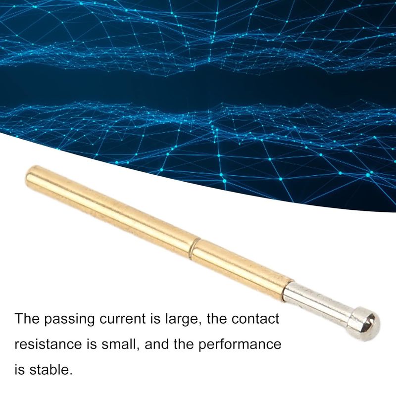 Big Round Head Spring Test Probe with High Passing Current and Low Impedance for PCB Testing