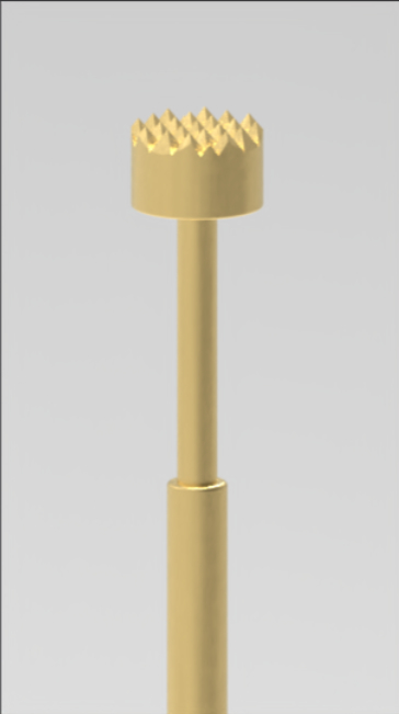 100mil Spring Test Probe with Crown Tip and BeCu Plunger for High Hitting Accuracy