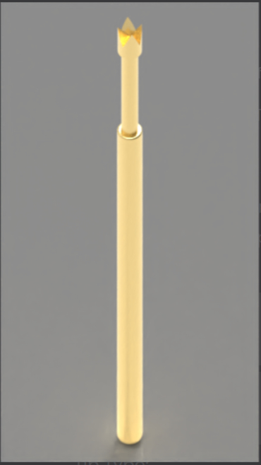 100mil Spring Test Probe with Crown Tip and BeCu Plunger for High Hitting Accuracy