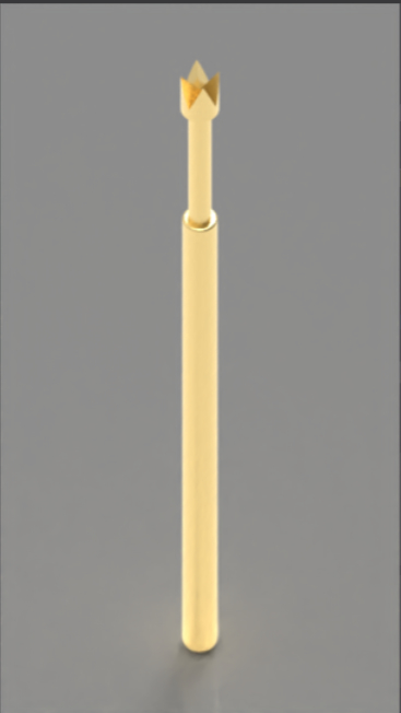 100mil Spring Test Probe with Crown Tip and BeCu Plunger for High Hitting Accuracy