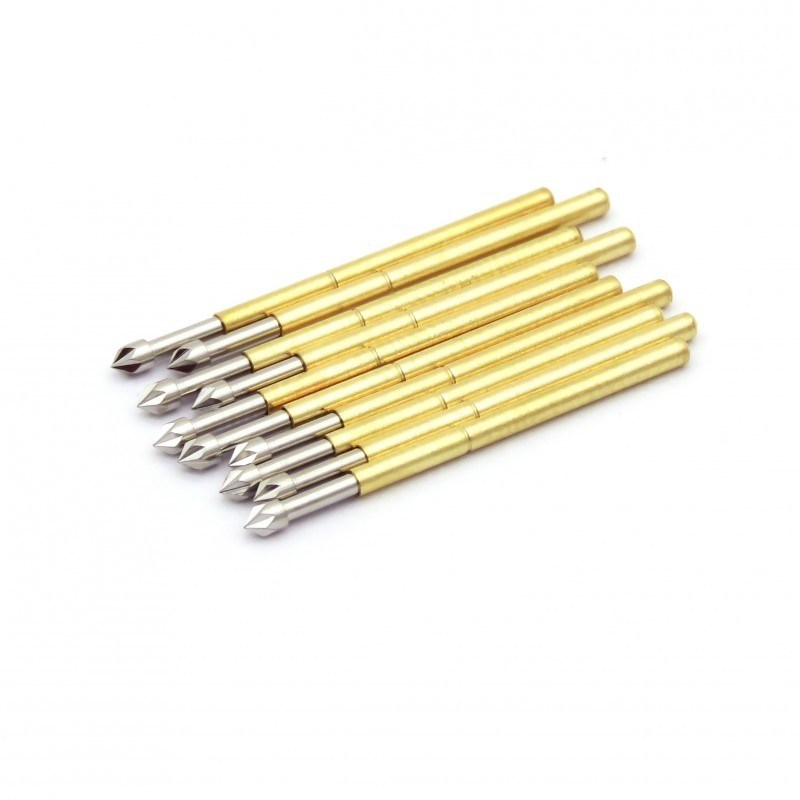 Spring Test Probe with 24.5 mm Length and 1.5 mm Needle Diameter for 4 mm Full Stroke PCB Testing