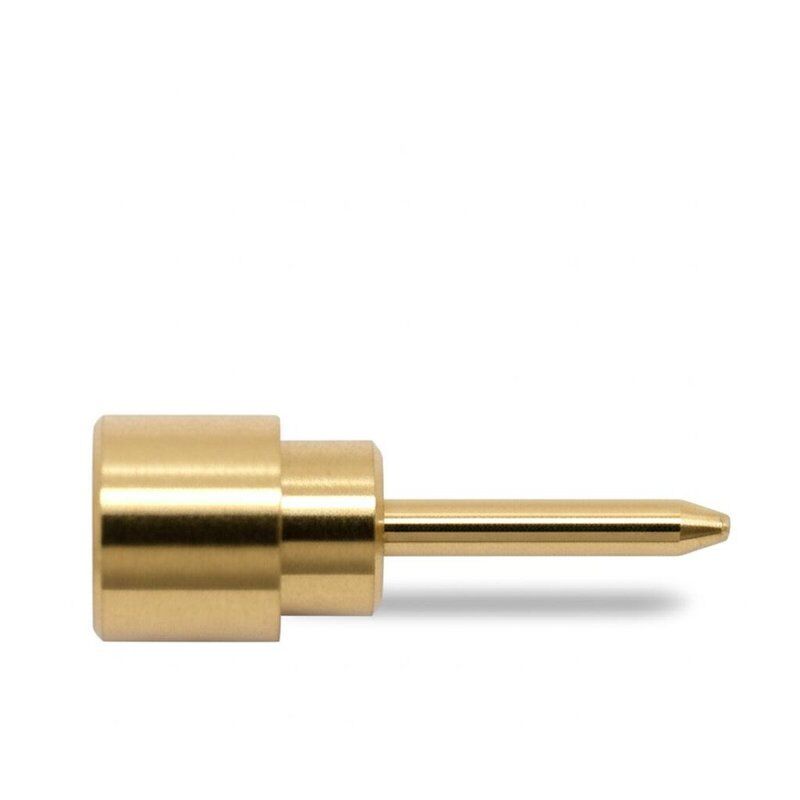 Customized Brass Barrel Spring Test Probe with 6.4mm Full Stroke 4.3mm Rated Stroke and 1.0N Spring Force for ICT Applications