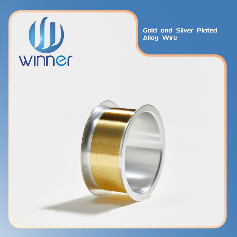 Factory Gold Coated Silver Wire High Conductivity Semiconductor Micro Electrode Raw Material