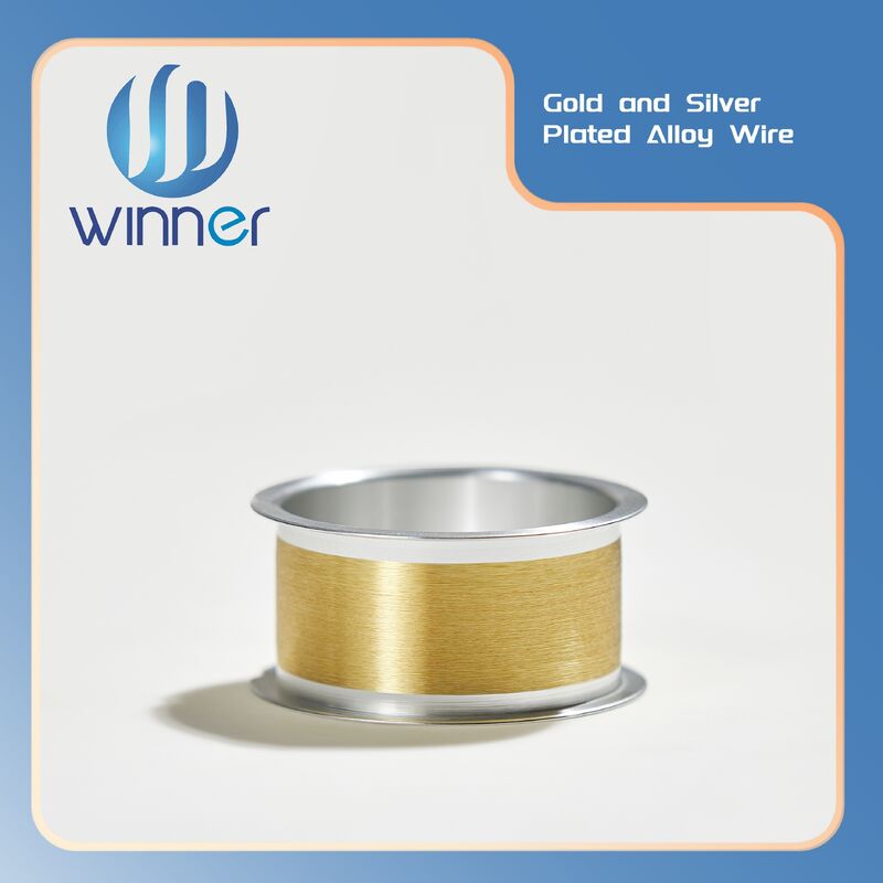 Factory Gold Coated Silver Wire High Conductivity Semiconductor Micro Electrode Raw Material
